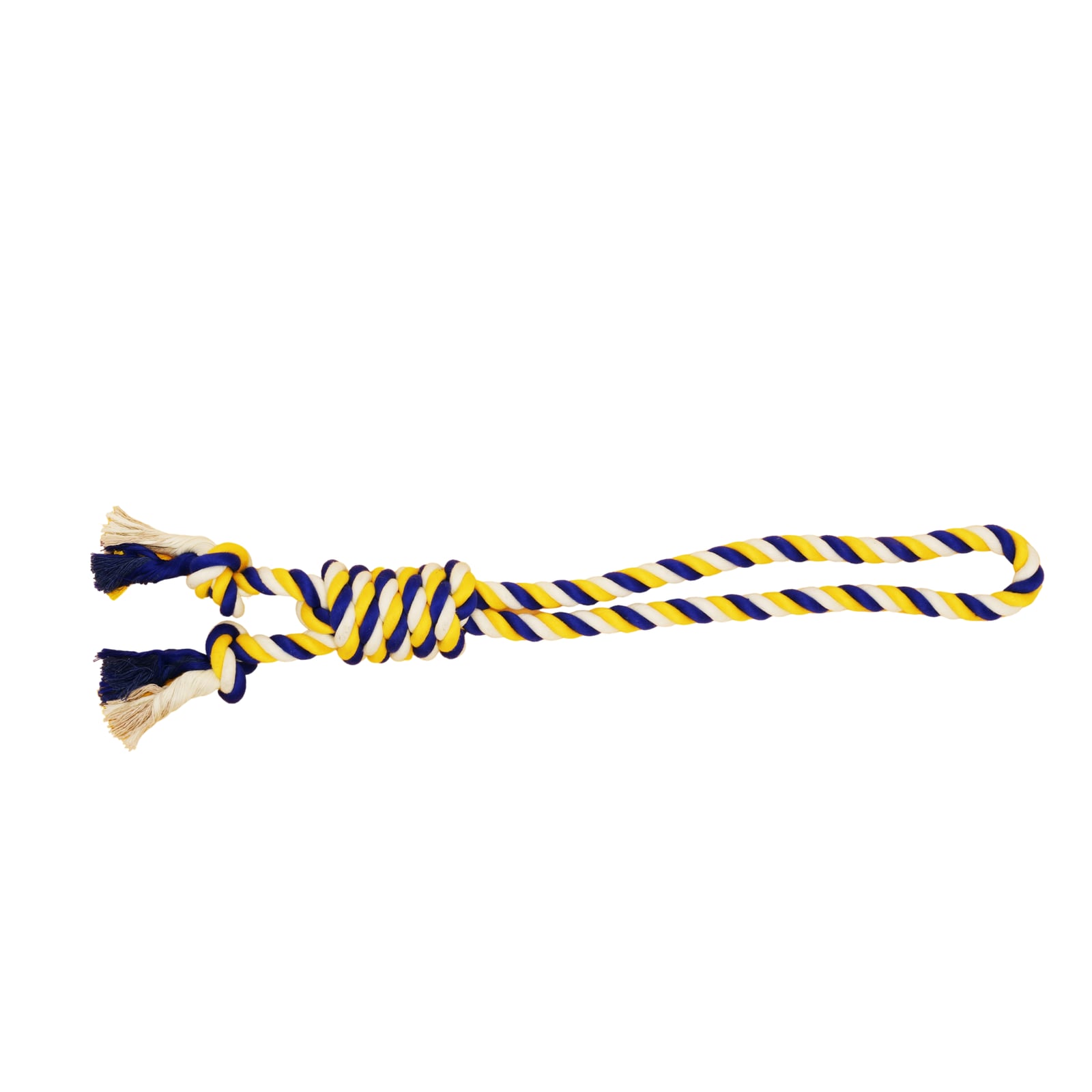 Blue and Yellow Big Tug Rope