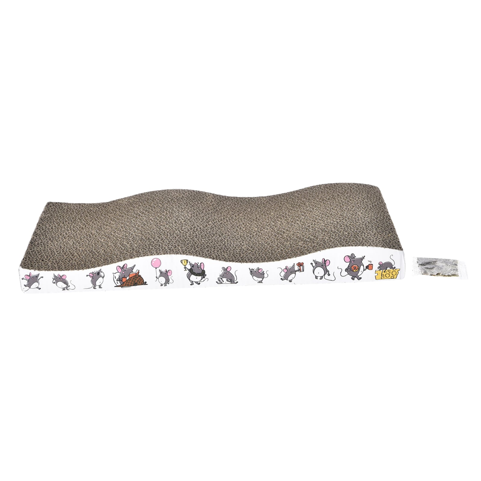 Cardboard Scratching Box with Catnip Sachet
