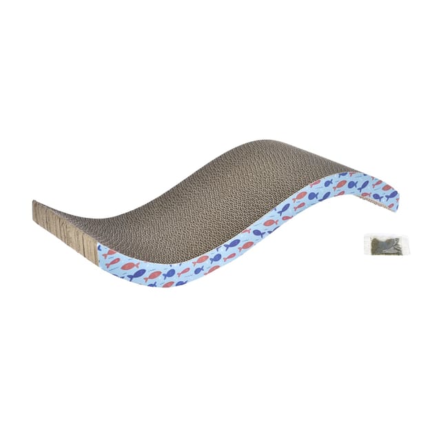 Cardboard Scratching Box with Catnip Sachet